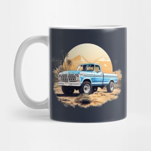 Ford Truck Vintage Highboy Design Blue Mug